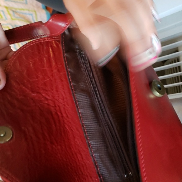 Leather clutch, made in Italy - Picture 4 of 5